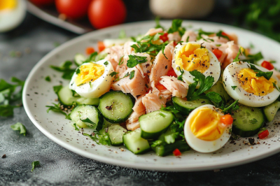 Скумбрию превращаю в балдежный салат &mdash; полезный ужин с Омега-3. Про Оливье можно забыть