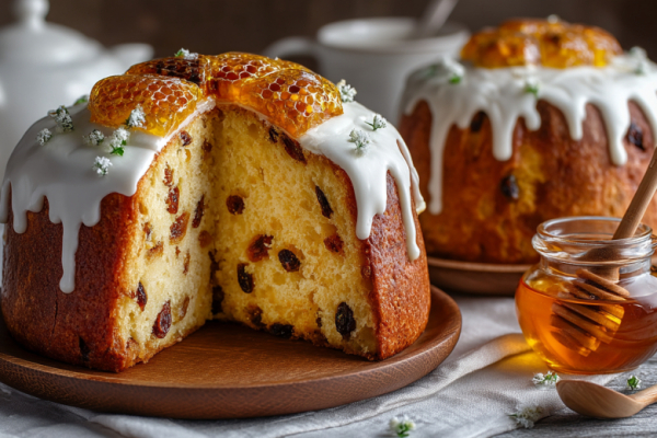Кулич, который не сохнет, &mdash; мягкий и влажный даже через 3 дня: паска на топленом молоке с медом