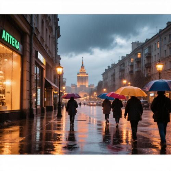Москву и Подмосковье накрывают ливень с грозой и шквалистый ветер: власти призвали водителей не рисковать