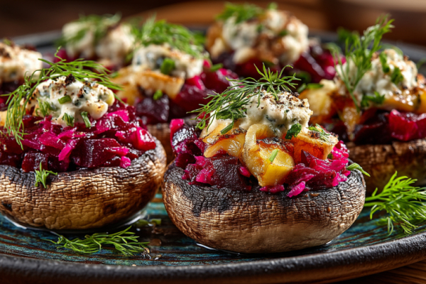 Разнообразьте меню в Великий пост: печеные шампиньоны, фаршированные свеклой, &mdash; на обед или ужин