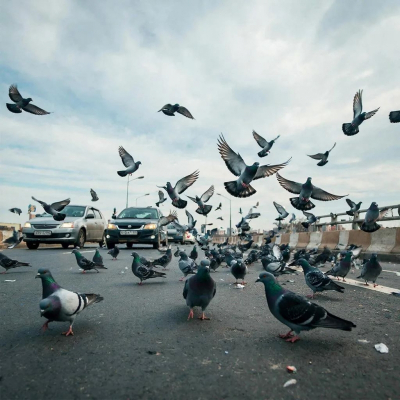 Новосибирцев будут штрафовать за сбитых голубей