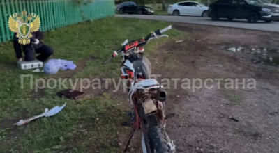 Девочка на питбайке врезалась в столб и погибла в Бугульминском районе Татарстана