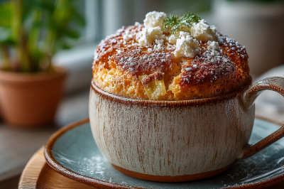 Яблочный творожник в кружке: балдежный завтрак, который не отнимет и 10 минут